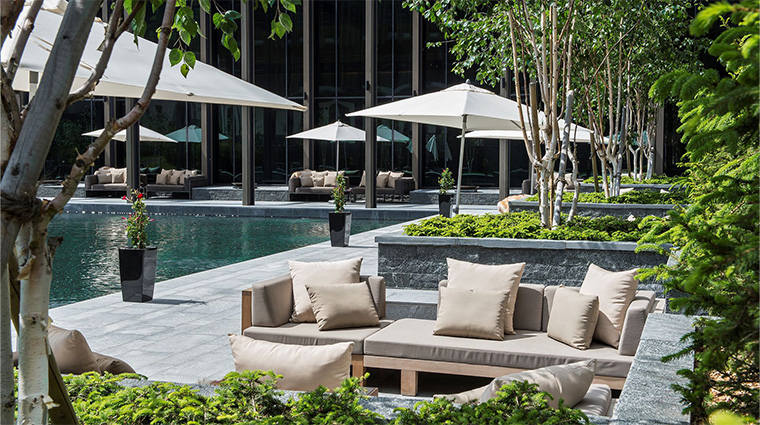 the chedi andermatt courtyard