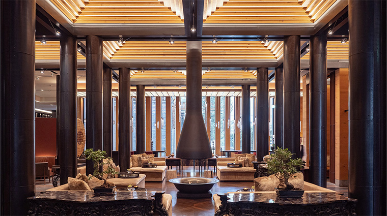 the chedi andermatt lobby