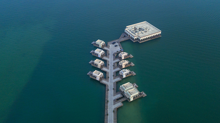 The Chedi Katara Hotel Resort Aerial Overwater Restaurant