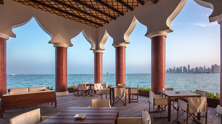 The Chedi Katara Hotel Resort Overwater Restaurant Panoramic View