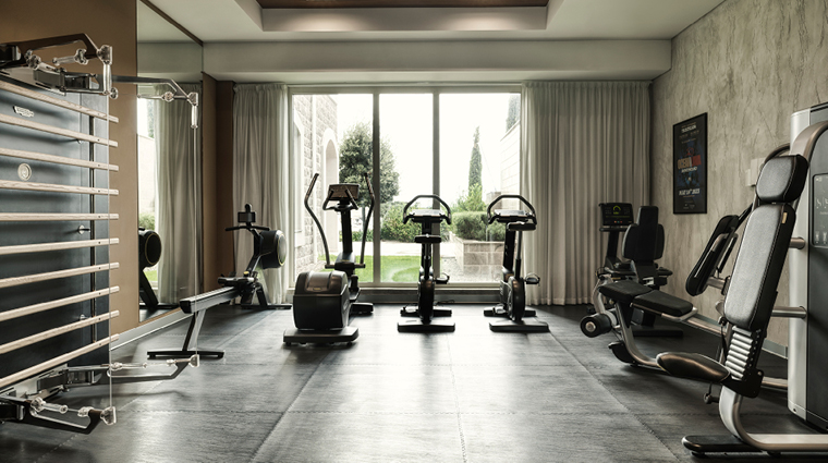 the chedi lustica bay gym