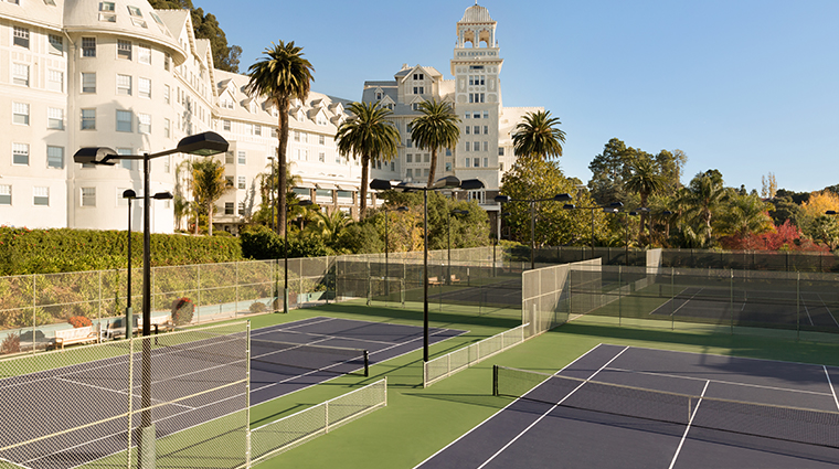 the claremont hotel club spa tennis court