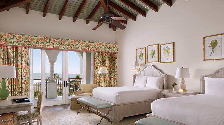 the cloister beach club ocean view suite queen bed