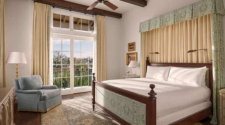 the cloister garden wing room king bed