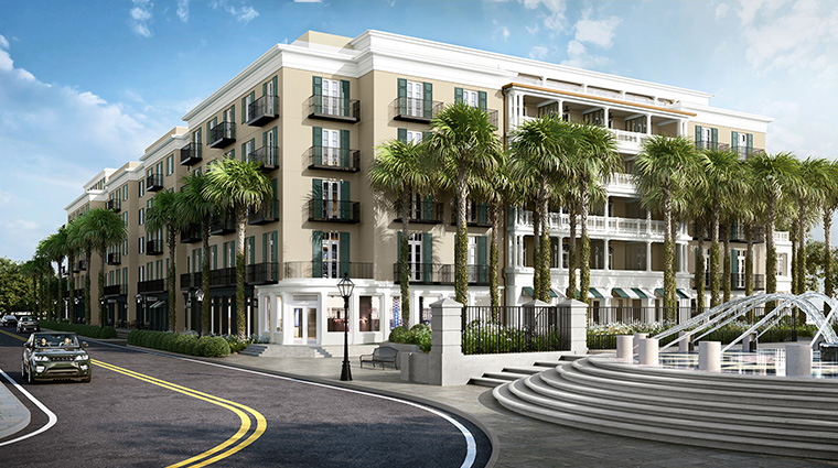 the cooper exterior waterfront park side view