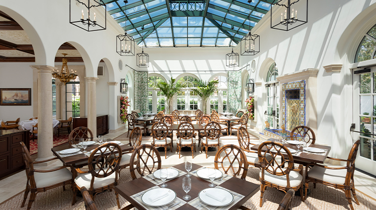 the dining room at georgian rooms architecture skylight