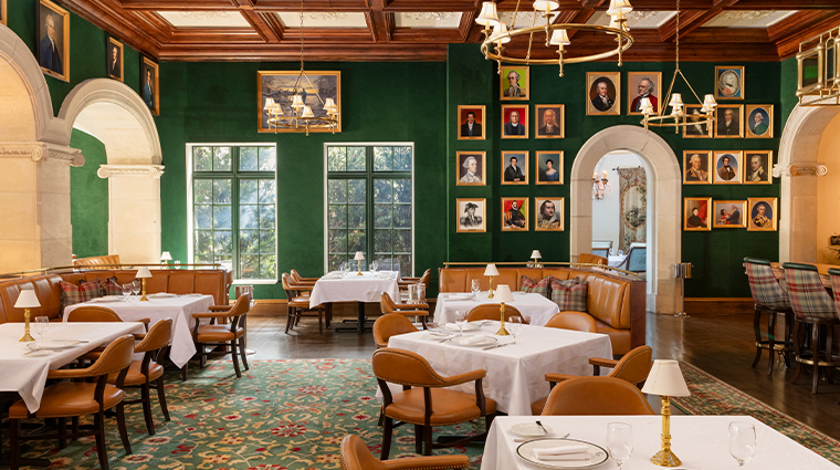 the dining room at georgian rooms cloister seating