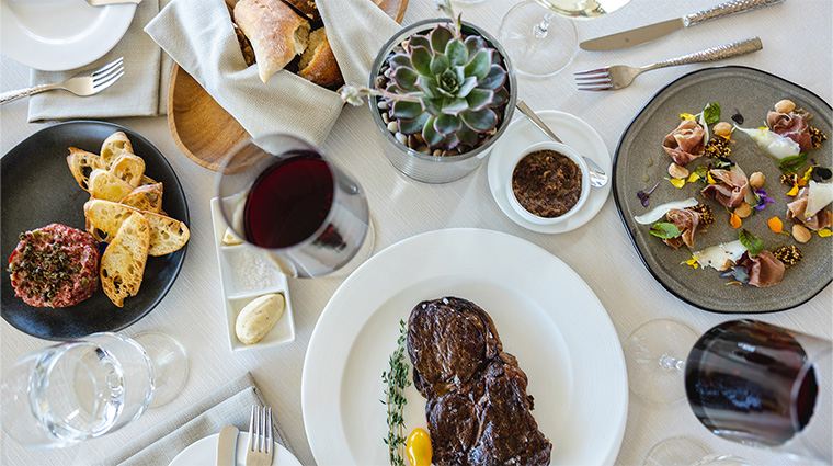 the edge steakhouse dinner set