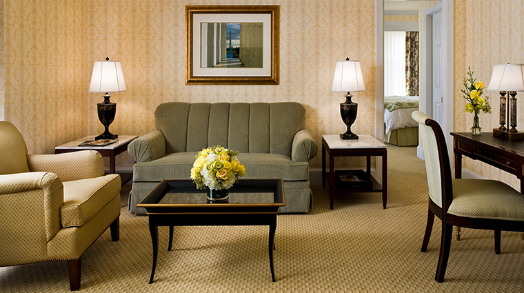 the fairfax at embassy row superior suite sitting area