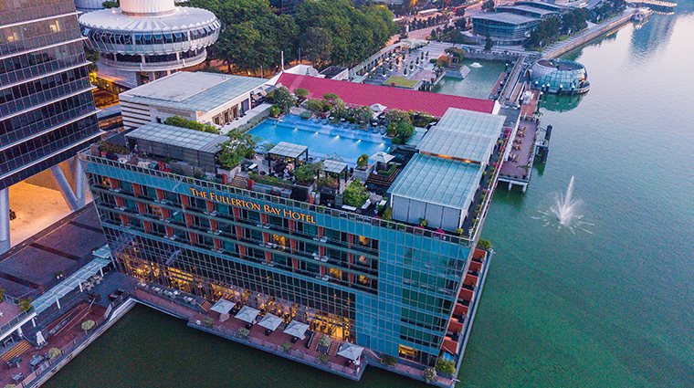 the fullerton bay hotel singapore aerial