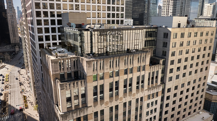 the gwen a luxury collection hotel exterior