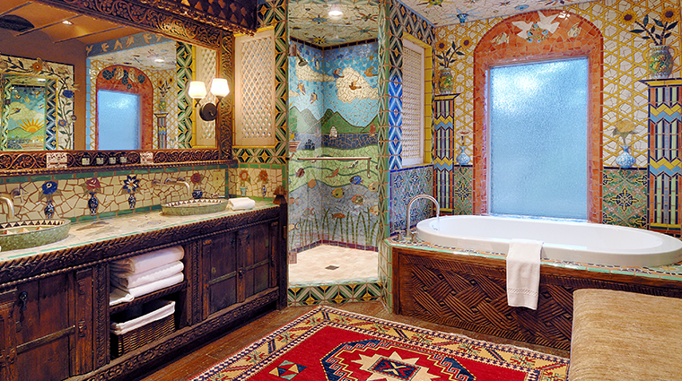 the inn of the five graces suite bathroom