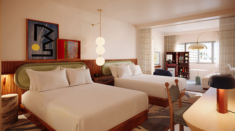 the james nautilus miami beach double bed room