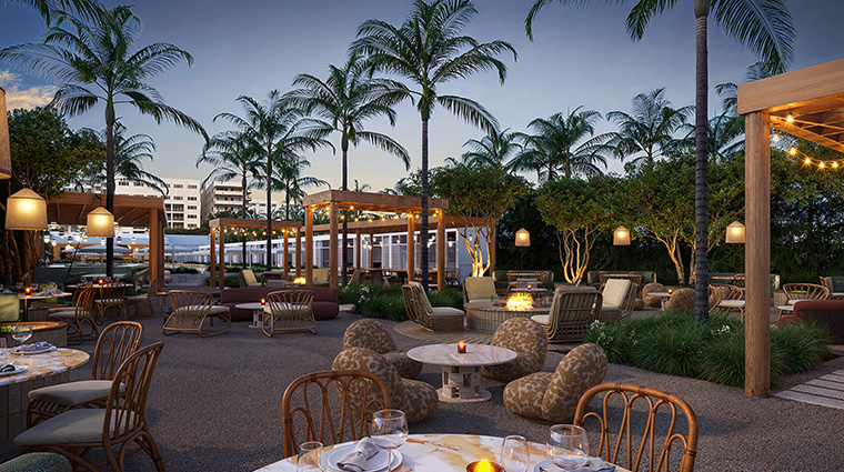 the james nautilus miami beach outside dining