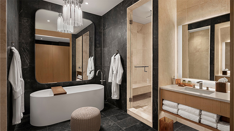the joseph a luxury collection hotel nashville presidential suite bath