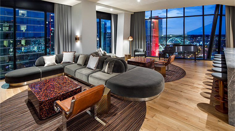 the joseph a luxury collection hotel nashville presidential suite living