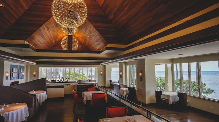 the kahala hotel and resort hokus interior restaurant