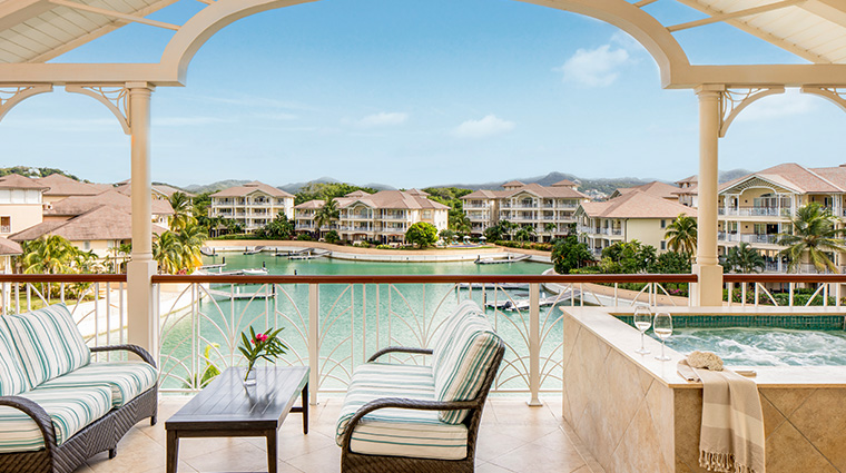 the landings resort and spa marina view terrace