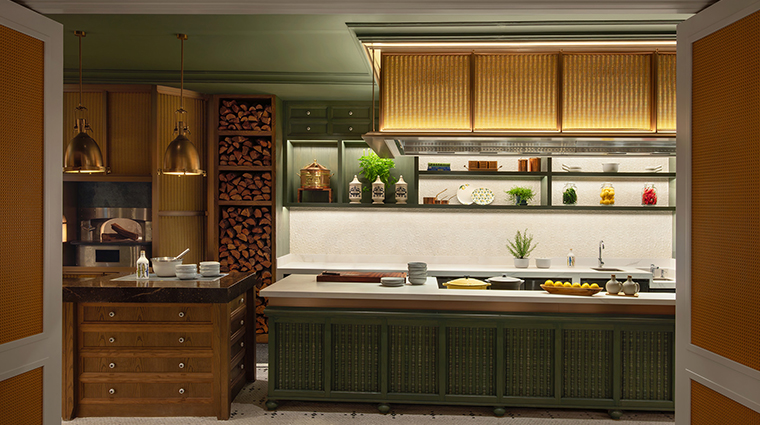 the laurus a luxury collection resort singapore table show kitchen