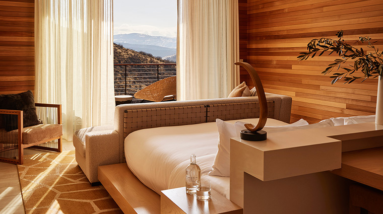 the lodge at blue sky auberge resorts collection sky lodge signature suite bedroom