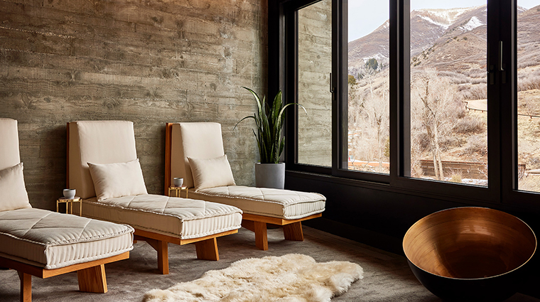 the lodge at blue sky auberge resorts collection spa treatment relaxation room