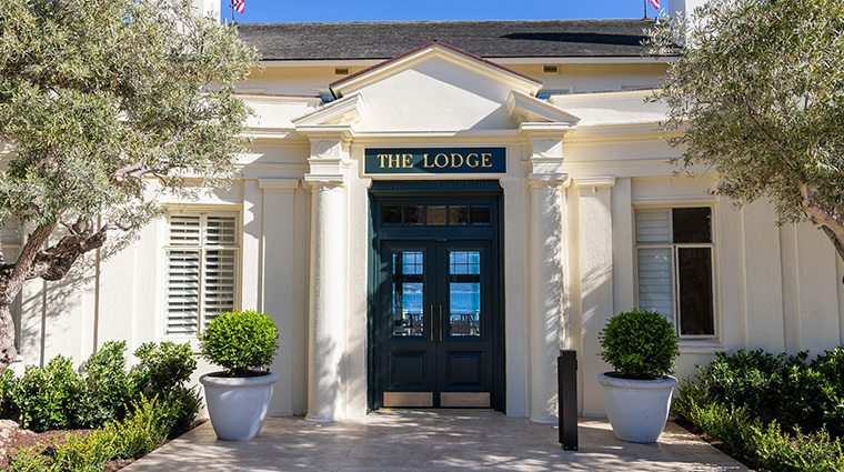 the lodge at pebble beach entrace doors closed