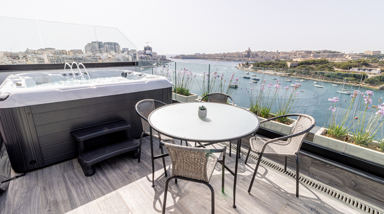 the londoner hotel sliema penthouse view