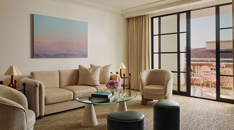the maybourne beverly hills terrace suite