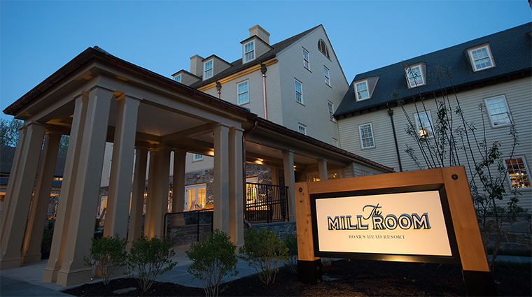 the mill room entrance