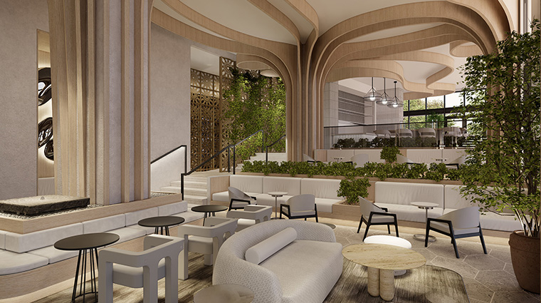 the monarch san antonio fireplace lounge view