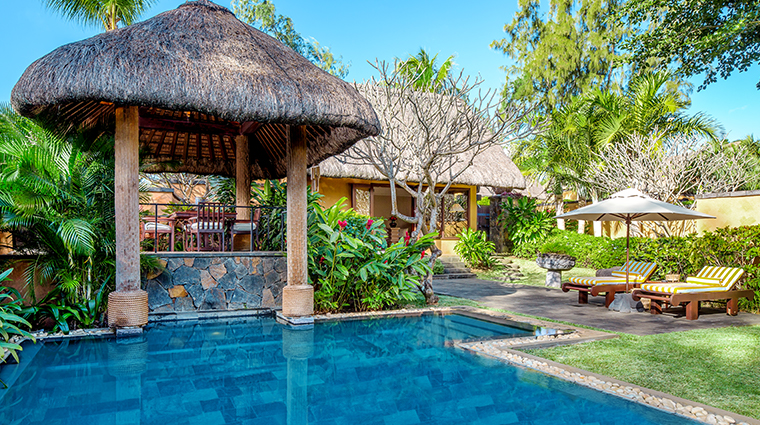 the oberoi beach resort mauritius luxury villa pool
