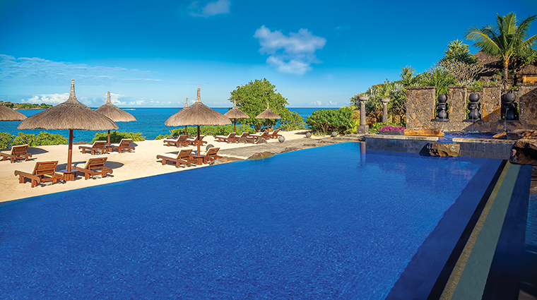 the oberoi beach resort mauritius turtle bay pool