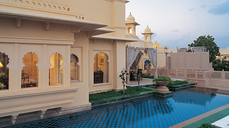 the oberoi udaivilas udaipur pool exterior