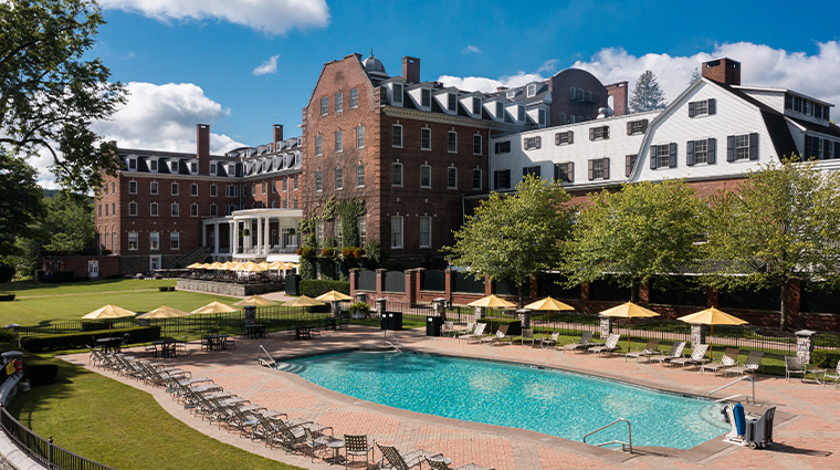 the otesaga resort hotel outdoor heated pool