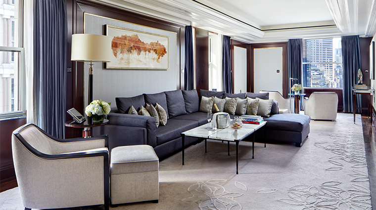 the peninsula new york Fifth Avenue Suite Living Room