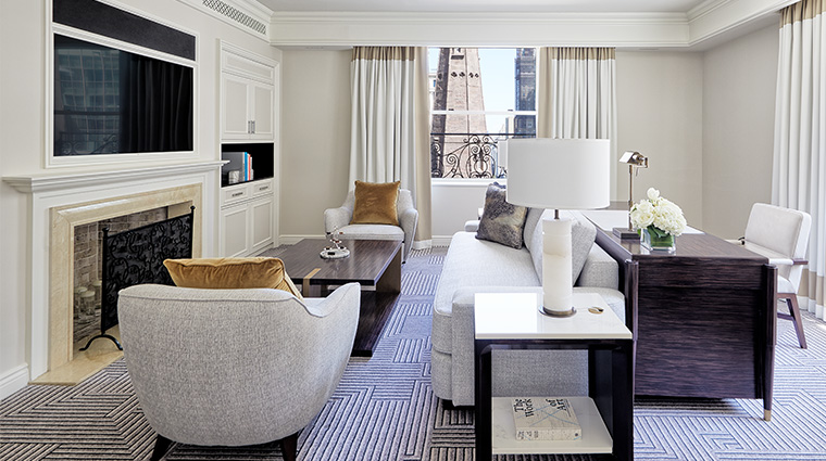 the peninsula new york Grand Suite Living Room