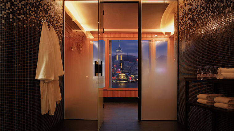 the peninsula spa hong kong harbour view sauna