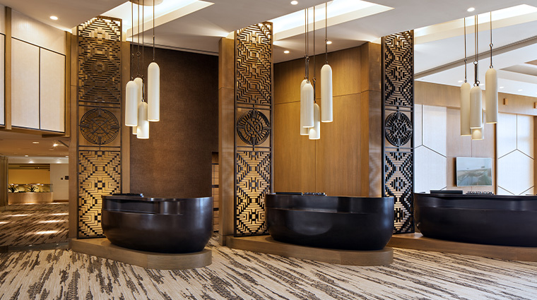 the phoenician a luxury collection resort lobby welcome desk