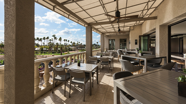 the phoenician a luxury collection resort tavern patio