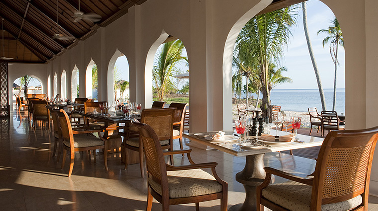 the residence zanzibar dining room