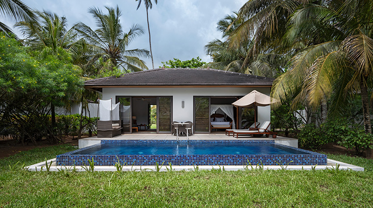 the residence zanzibar luxury garden pool villa exterior
