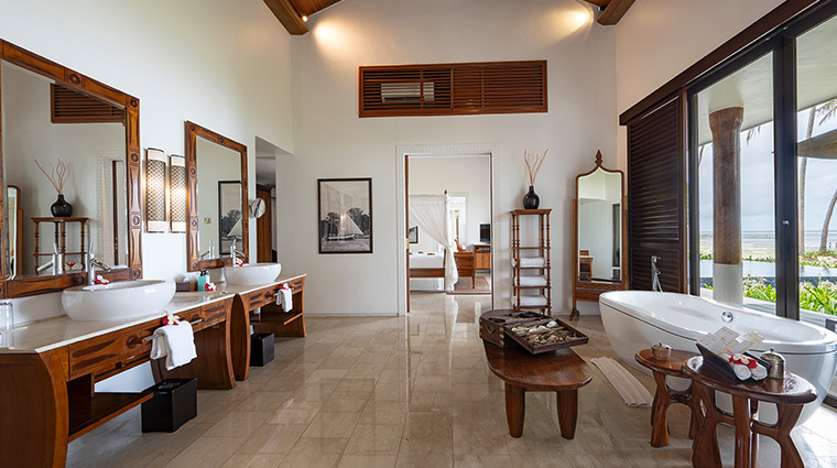 the residence zanzibar presidential oceanfront pool villa interior bedroom