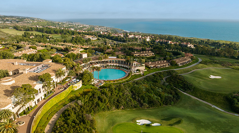 the resort at pelican hill main estate drone