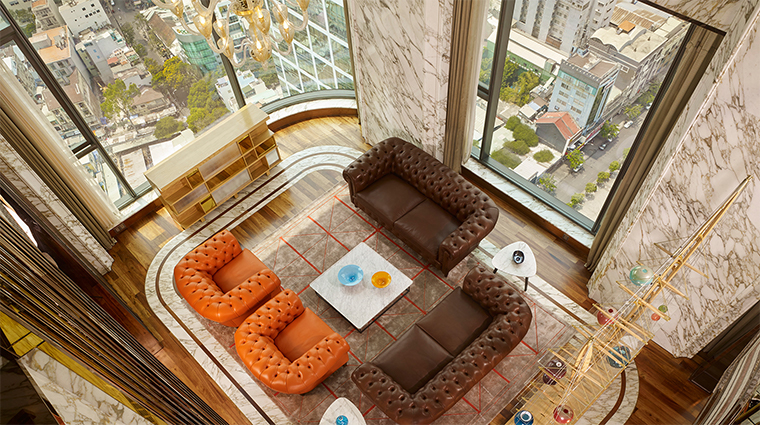 the reverie saigon saigon suite living room