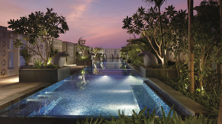 the ritz carlton bangalore pool