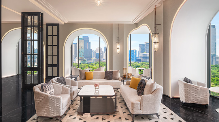 the ritz carlton bangkok lobby seating area