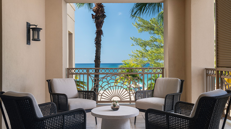 the ritz carlton grand cayman new ocean view residential suite terrace