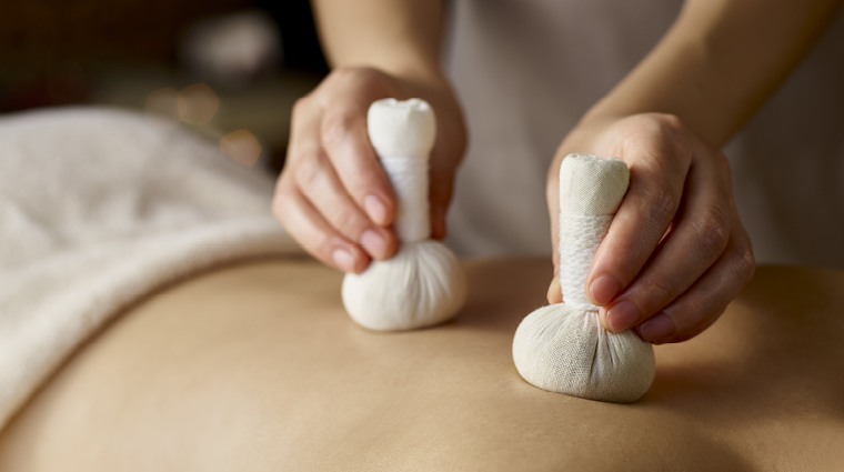 the ritz carlton guangzhou herbal ball massage