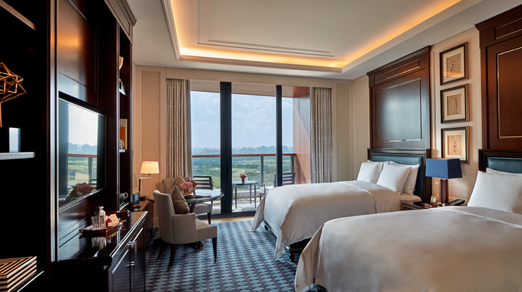 the ritz carlton haikou spa deluxe golf view twin room