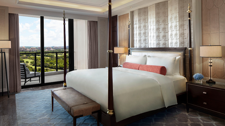 the ritz carlton haikou spa presidential suite bedroom